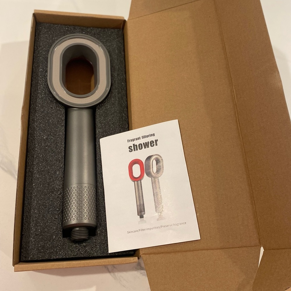 COPY - NEW Lumivyx Gray Shower Head with Filter $34/each